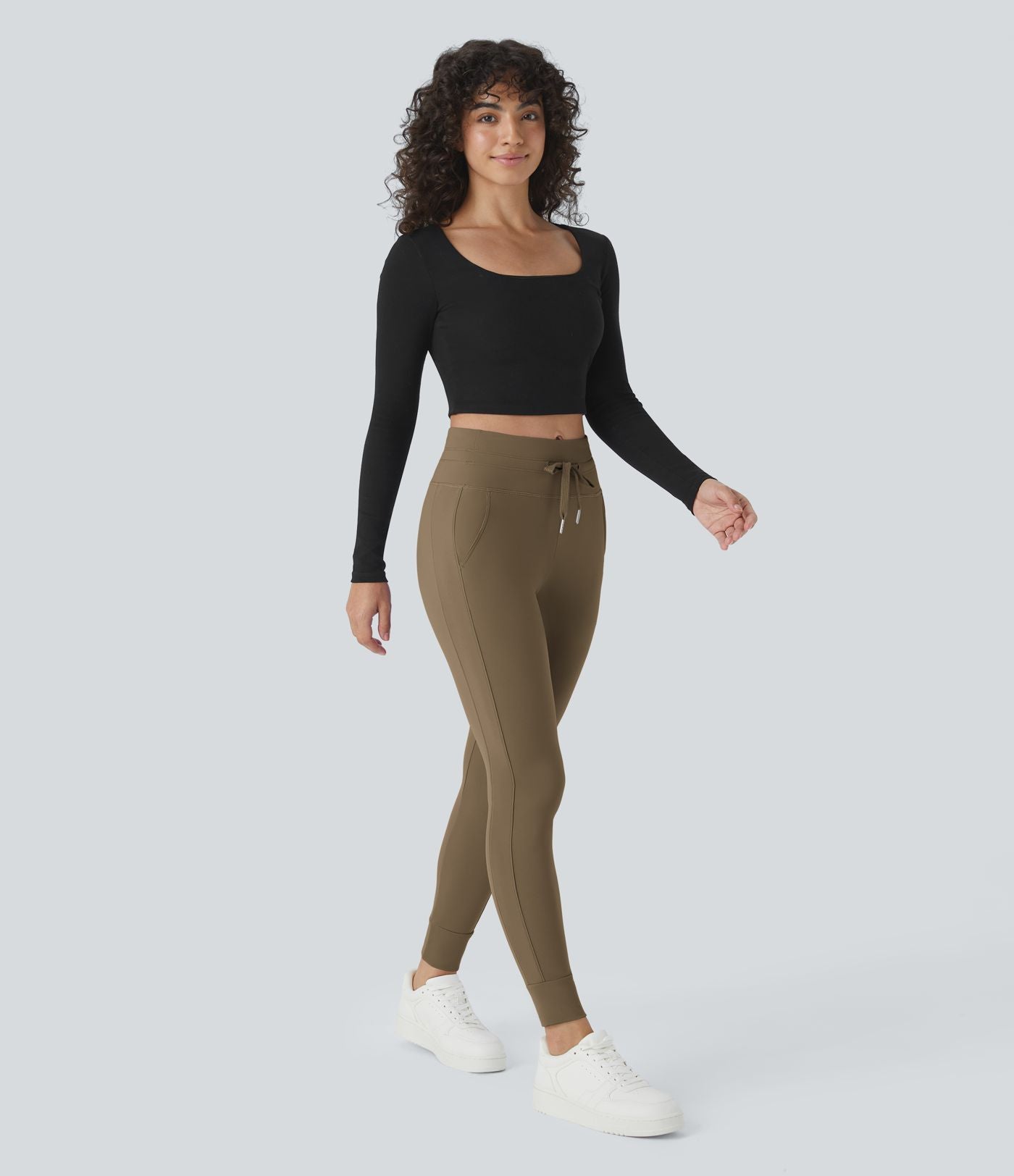 Jogging taille haute Softlyzero™ Plush avec cordon de serrage et poches latérales