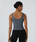Softlyzero™ Plush Top Débardeur Uni Col en V Soutien-Gorge Intégré