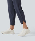 Pantalon de running court effet frais InstantCool taille haute à séchage rapide avec cordon intérieur, ourlet arrondi, poches et protection solaire UPF50+