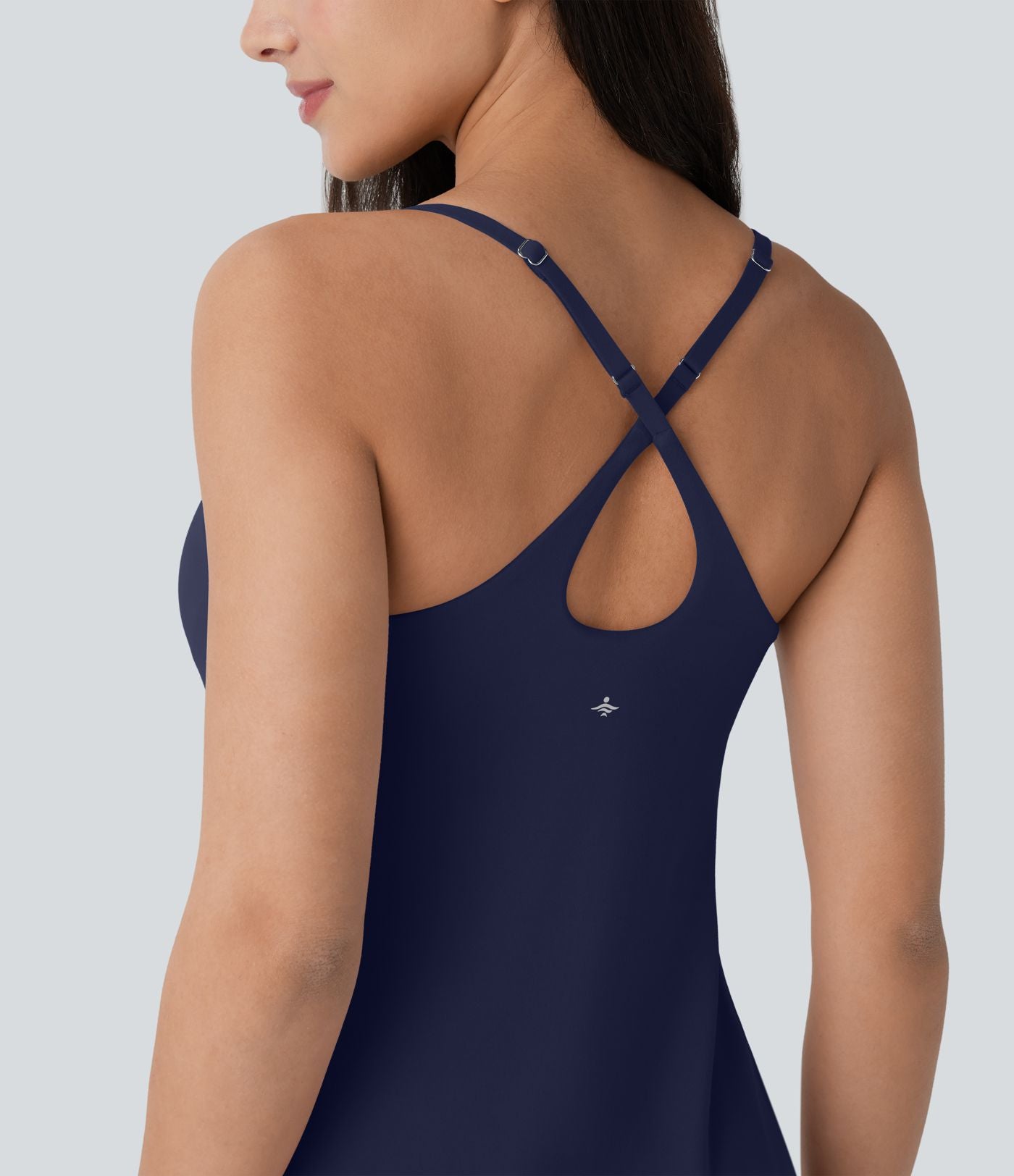 Softlyzero™ Plush Robe de danse courte dos nu avec short intégré - Version Easy Peasy
