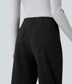 Pantalon tailleur thermique SoftlyZero™ Plush coupe droite taille mi-haute avec poches