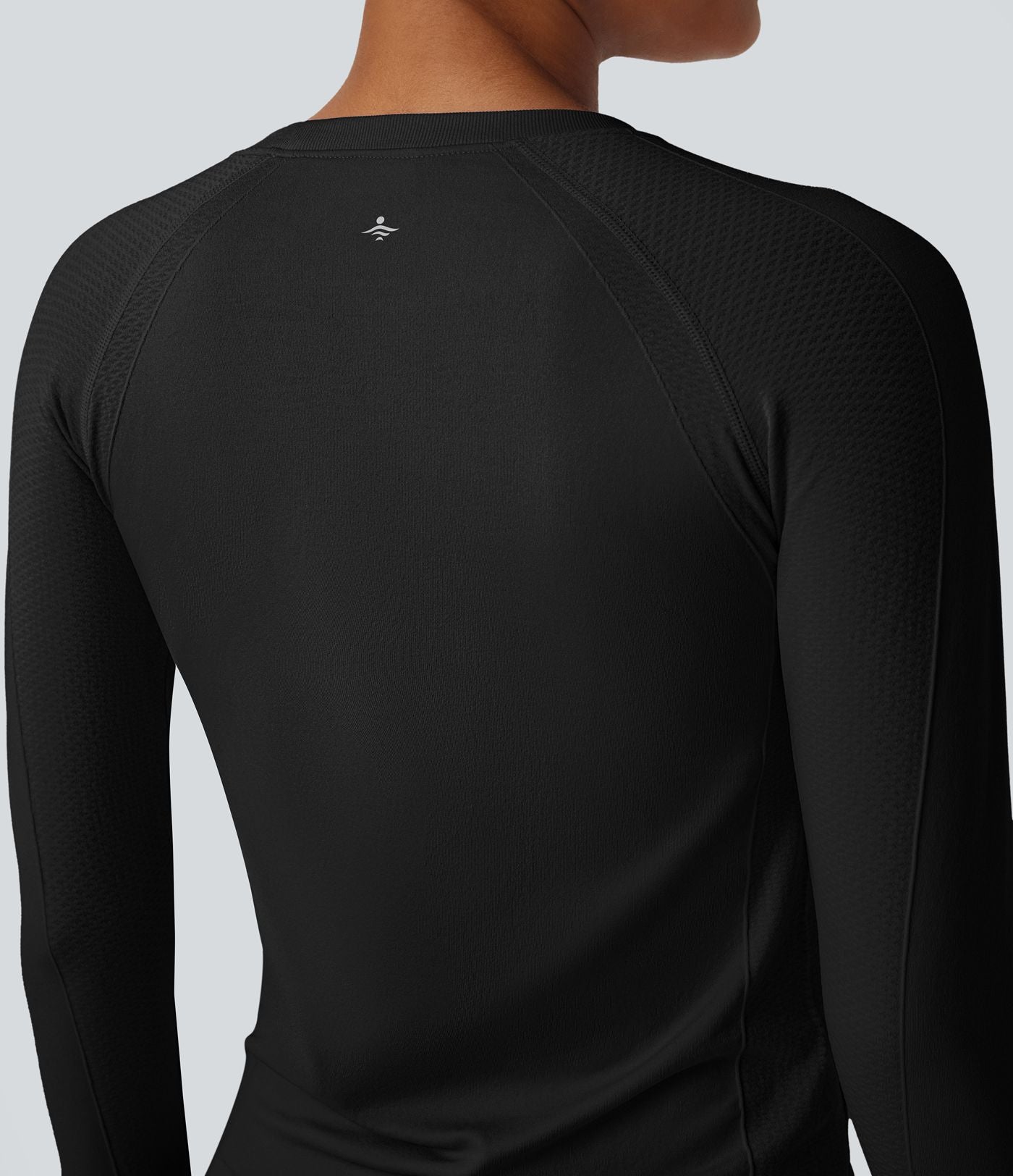 Haut de sport yoga manches raglan longues avec passants pouces sans couture OneForm Seamless Flow