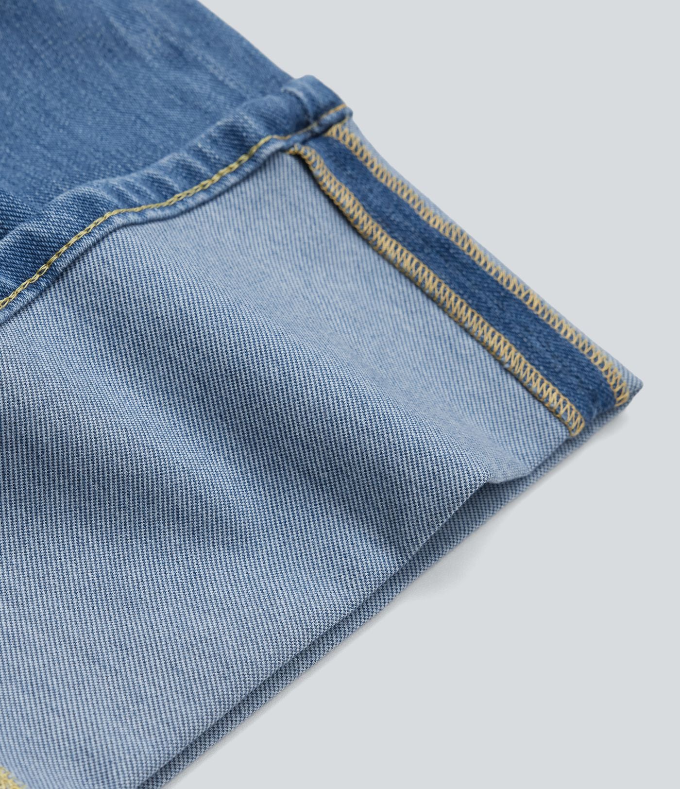 Jean décontracté Halara Flex™ jambe droite taille mi-haute ourlet retroussé avec poches