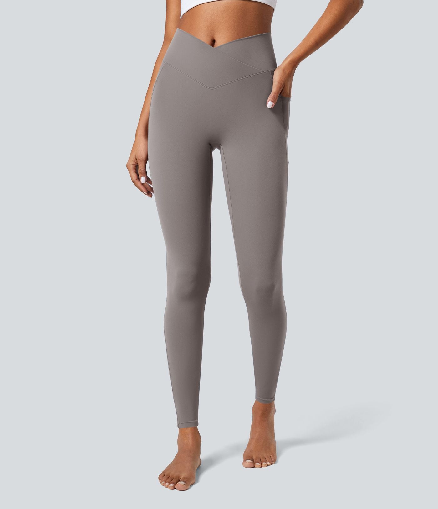 Softlyzero™ Legging Unis Poches Croisées