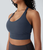 Halara UltraSculpt™ Brassière de sport yoga soutien léger col U dos nu avec crochets ajustables