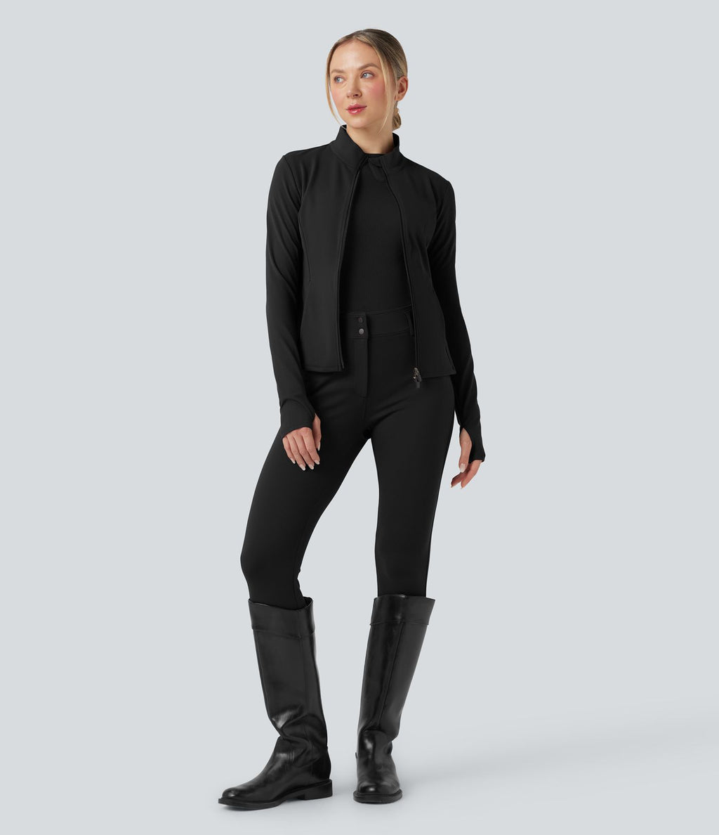 Pantalon ajusté 7/8 taille moyenne DayStretch avec poches