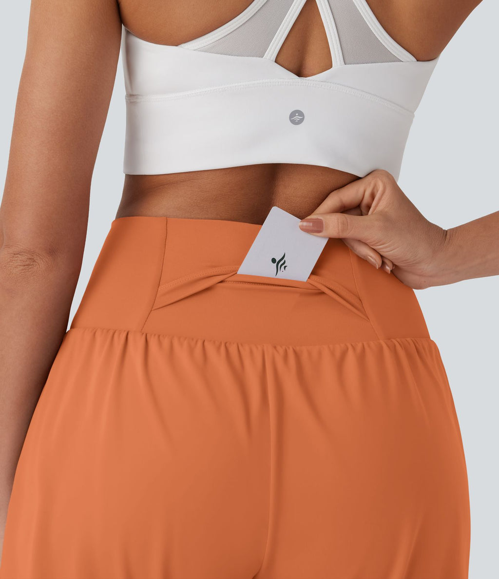 Short de yoga SoftlyZero™ Airy 2-en-1 taille très haute avec poches et effet frais InstantCool 17,5 cm