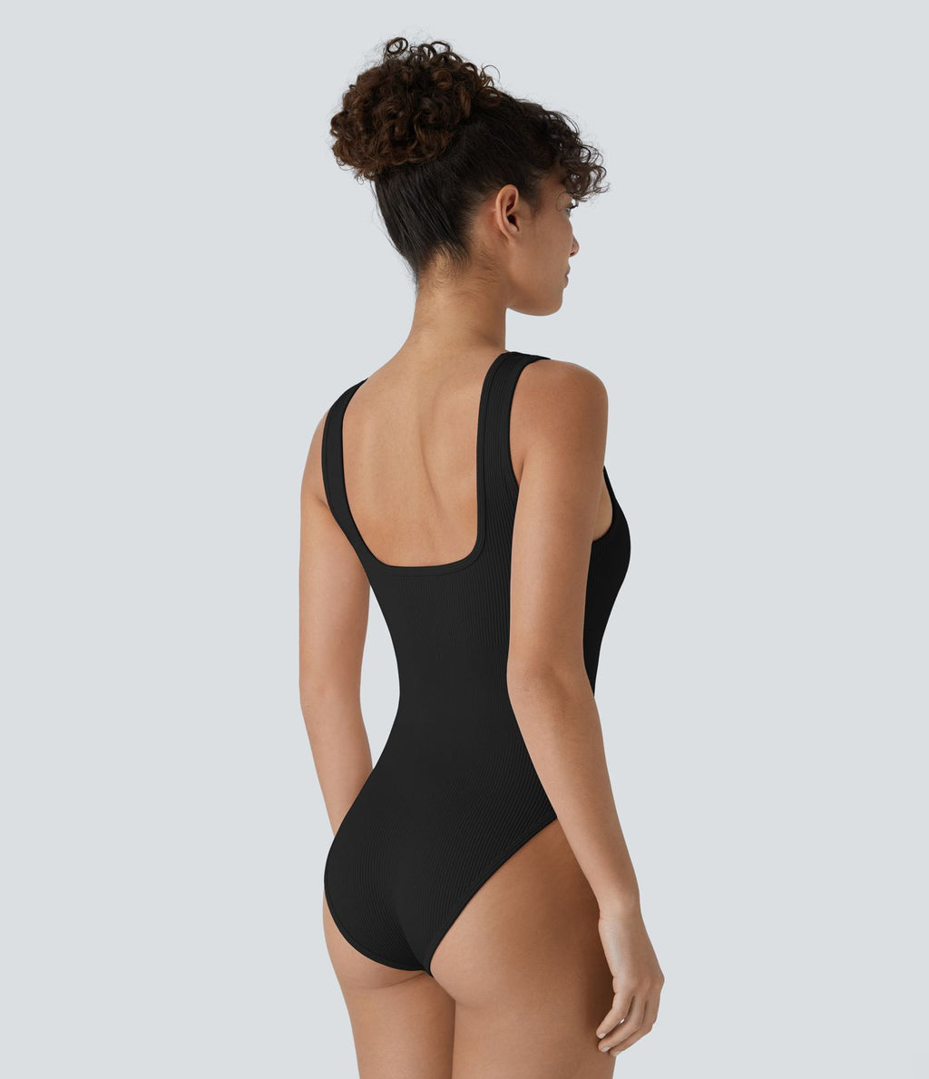 Combinaison lisse décolleté carré sans couture OneForm Seamless Flow