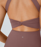 Robe de sport dos nu torsadée A-C