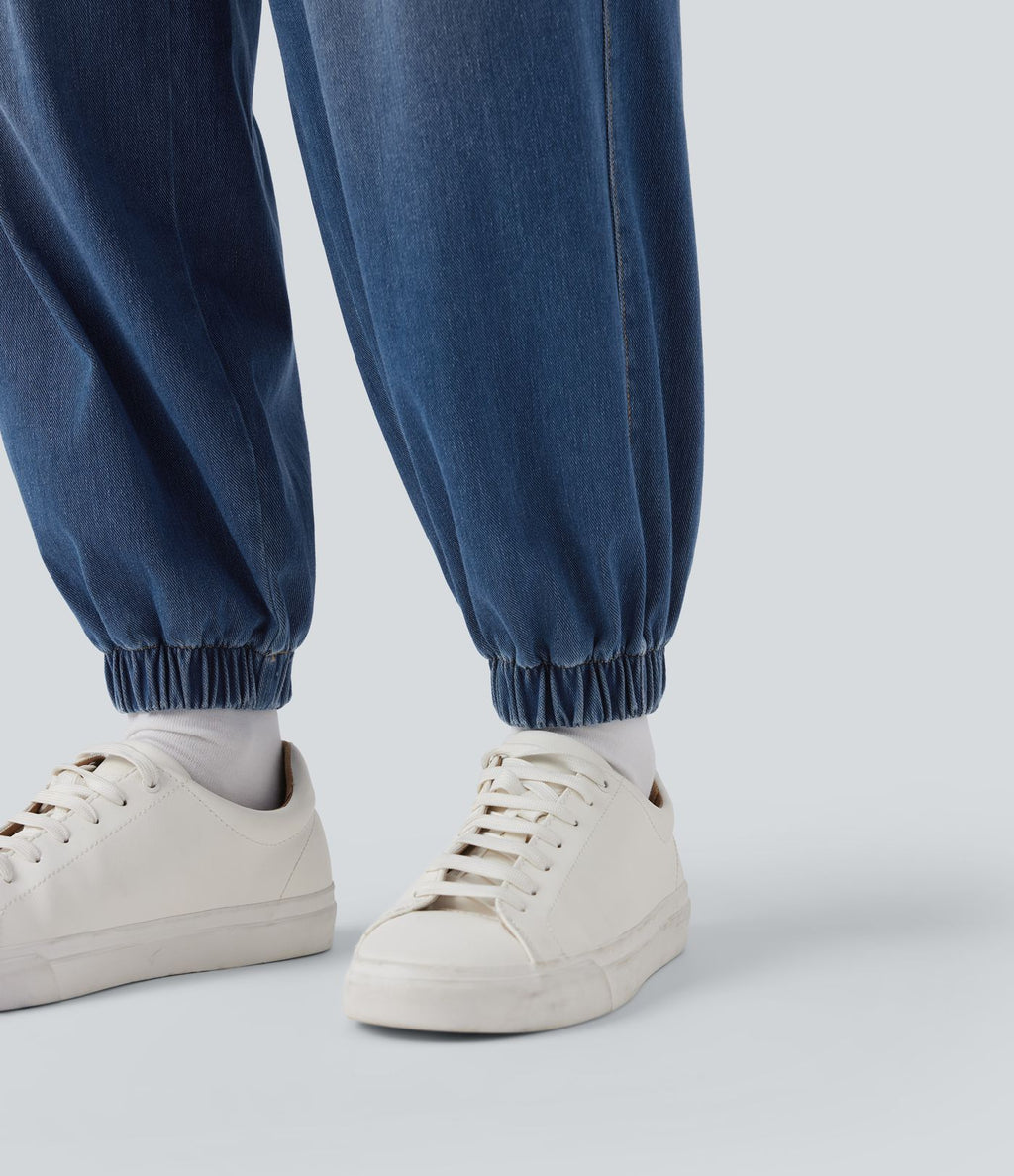 Jean décontracté Halara Flex™ taille mi-haute avec cordon de serrage et pochesns