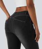 Halara Flex™ Jean bootcut casual taille mi-haute avec poches