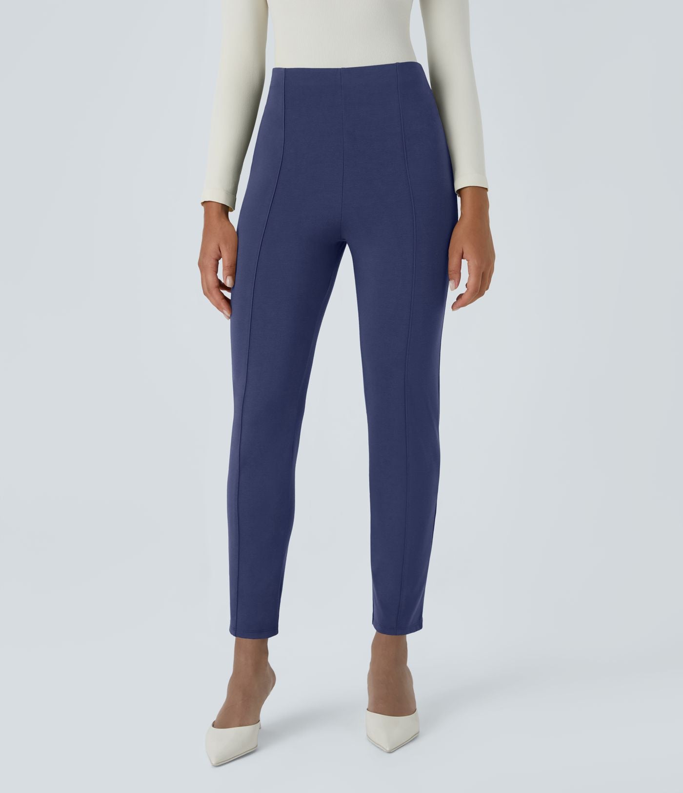Pantalon tailleur ajusté taille haute Halara Flex™ avec poches