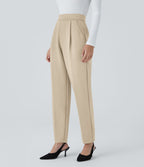 Pantalon de travail Halara Flex™ fuselé, taille haute, avec poches