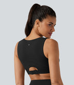Brassière de sport d'entraînement push-up à maintien moyen UltraSculpt™ avec col U et brassière intégrée