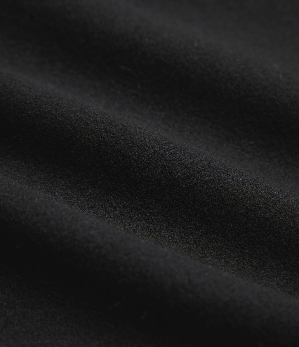 Manteau long polaire col cranté manches longues avec poches