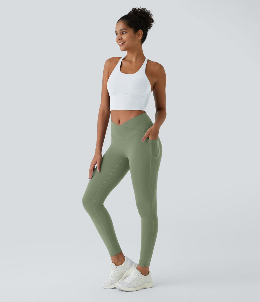 Softlyzero™ Legging Unis Poches Croisées