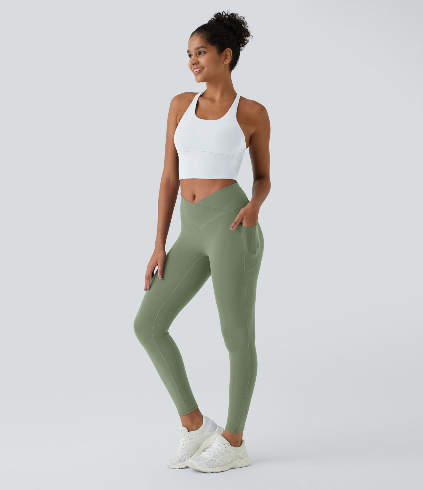 Softlyzero™ Legging Unis Poches Croisées