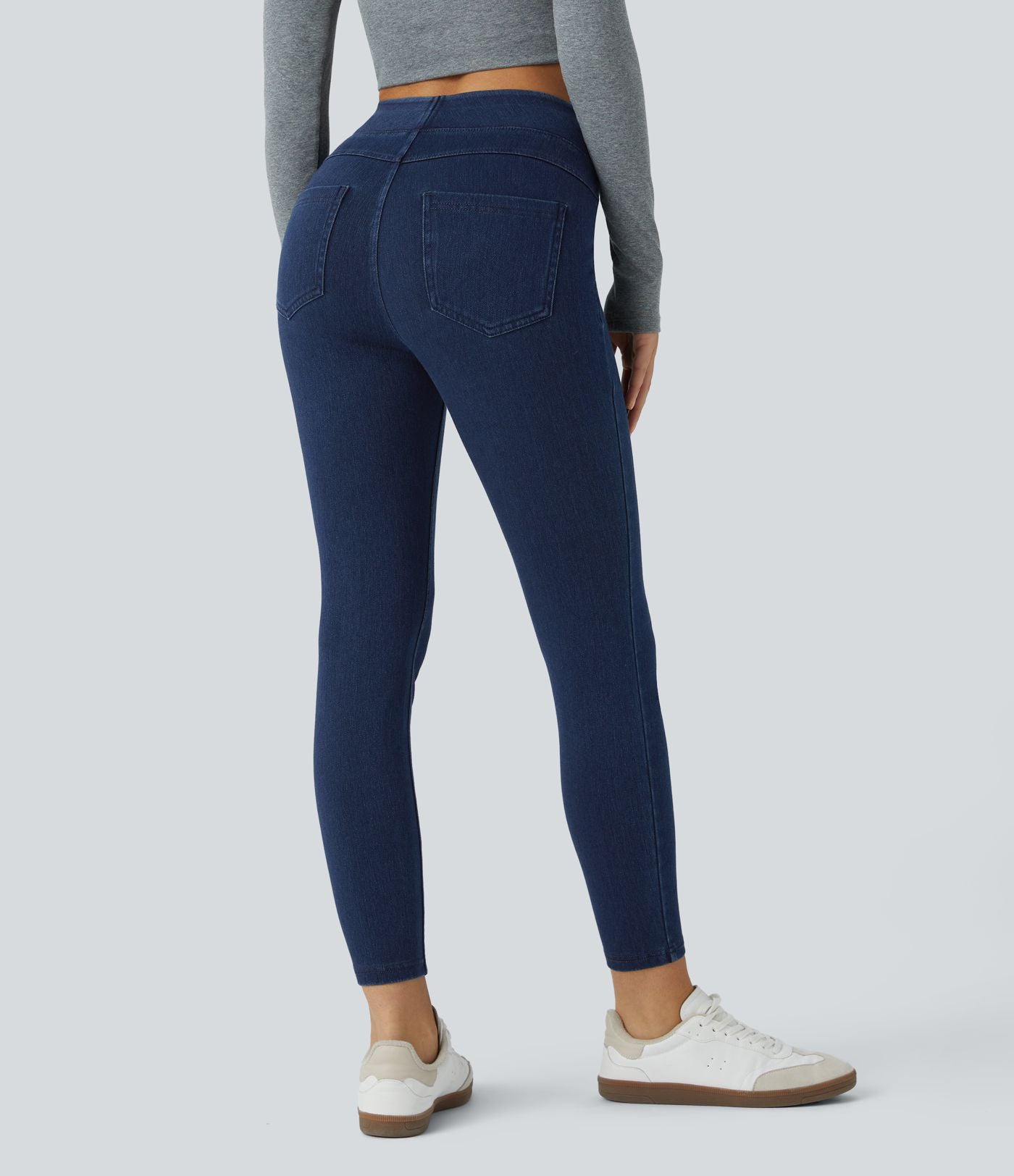 Halara Flex™ Jegging Casual Taille Haute Tricot Extensible Poche Latérale Arrière