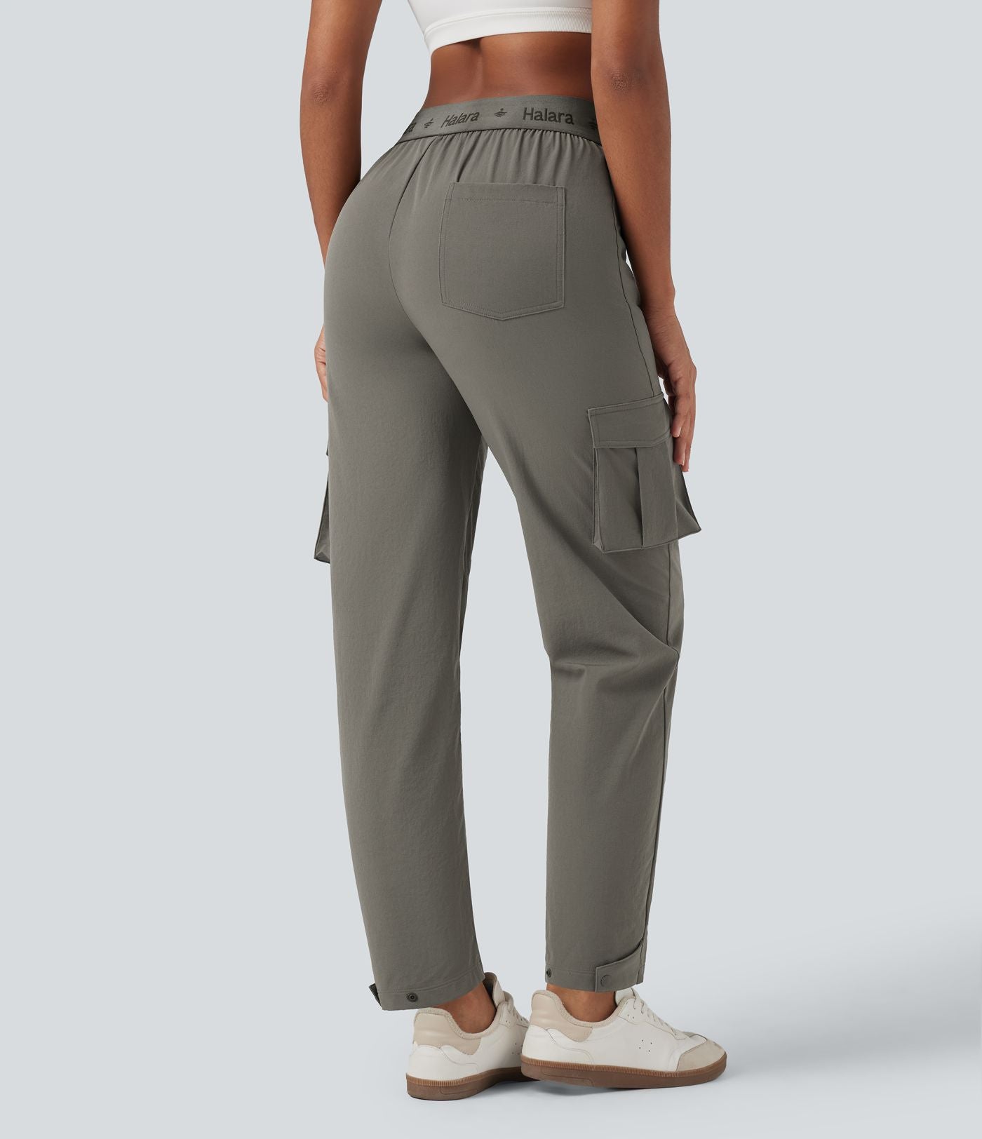 Pantalon de randonnée fuselé, taille haute, avec poches
