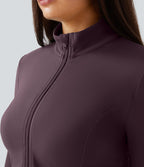 Veste d'équitation ajustée Softlyzero™ avec col montant, passe-pouces, poches, plis et fermeture éclair - Protection UPF50+