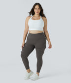 Legging yoga grande taille ajusté cargo 7/8 taille haute DayStretch avec poches