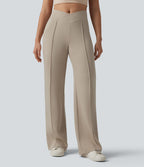 Pantalon évasé SpacerTek™ taille haute croisée avec poches