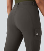 Pantalon cargo bootcut randonnée taille moyenne DayStretch avec poches