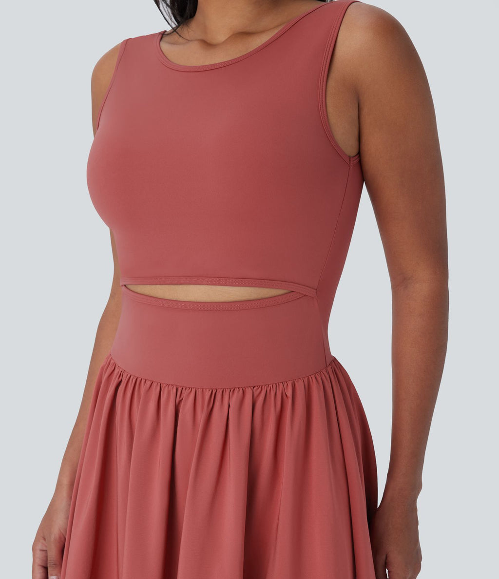 Robe longue décontractée sans manches Breezeful™ à découpes et séchage rapide - Se porte devant ou dos