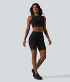 Brassière de sport SoftlyZero™ Airy à maintien léger, croisée, en mesh respirant, 2-en-1, avec brassière intégrée, à effet frais InstantCool, protection solaire UPF50+