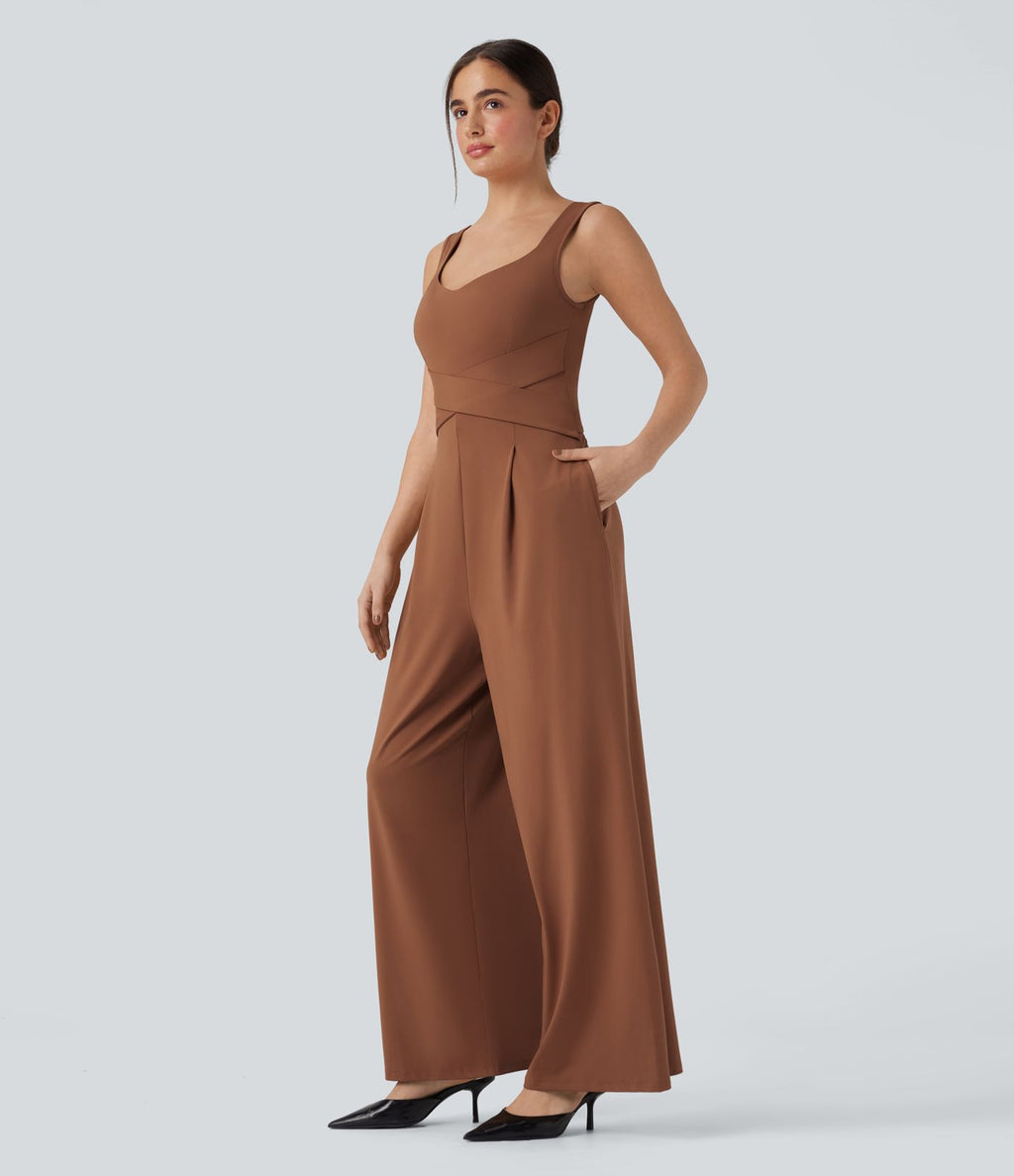 Combinaison casual sans manches dos U avec poches - Édition Easy Peasy