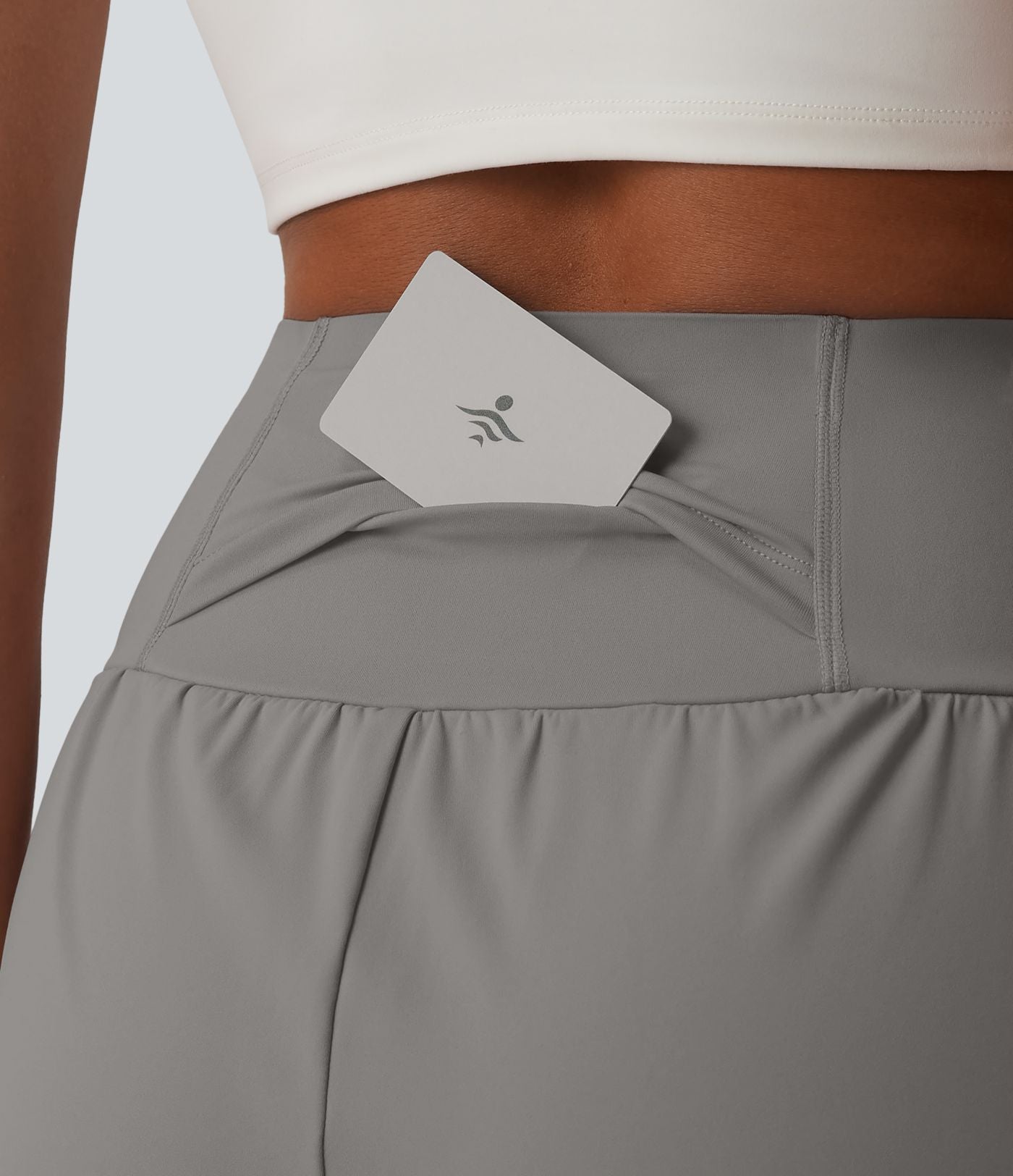 Short de yoga SoftlyZero™ Airy 2-en-1 gainant taille très haute à effet frais InstantCool avec poches, 12,5 cm
