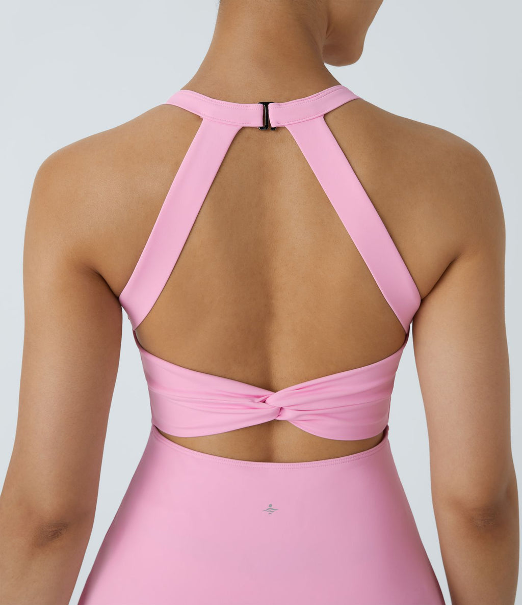 Robe de sport dos nu torsadée A-C