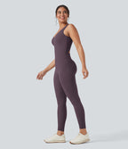 Combinaison de sport Halara UltraSculpt™ col V gainante push-up à poches