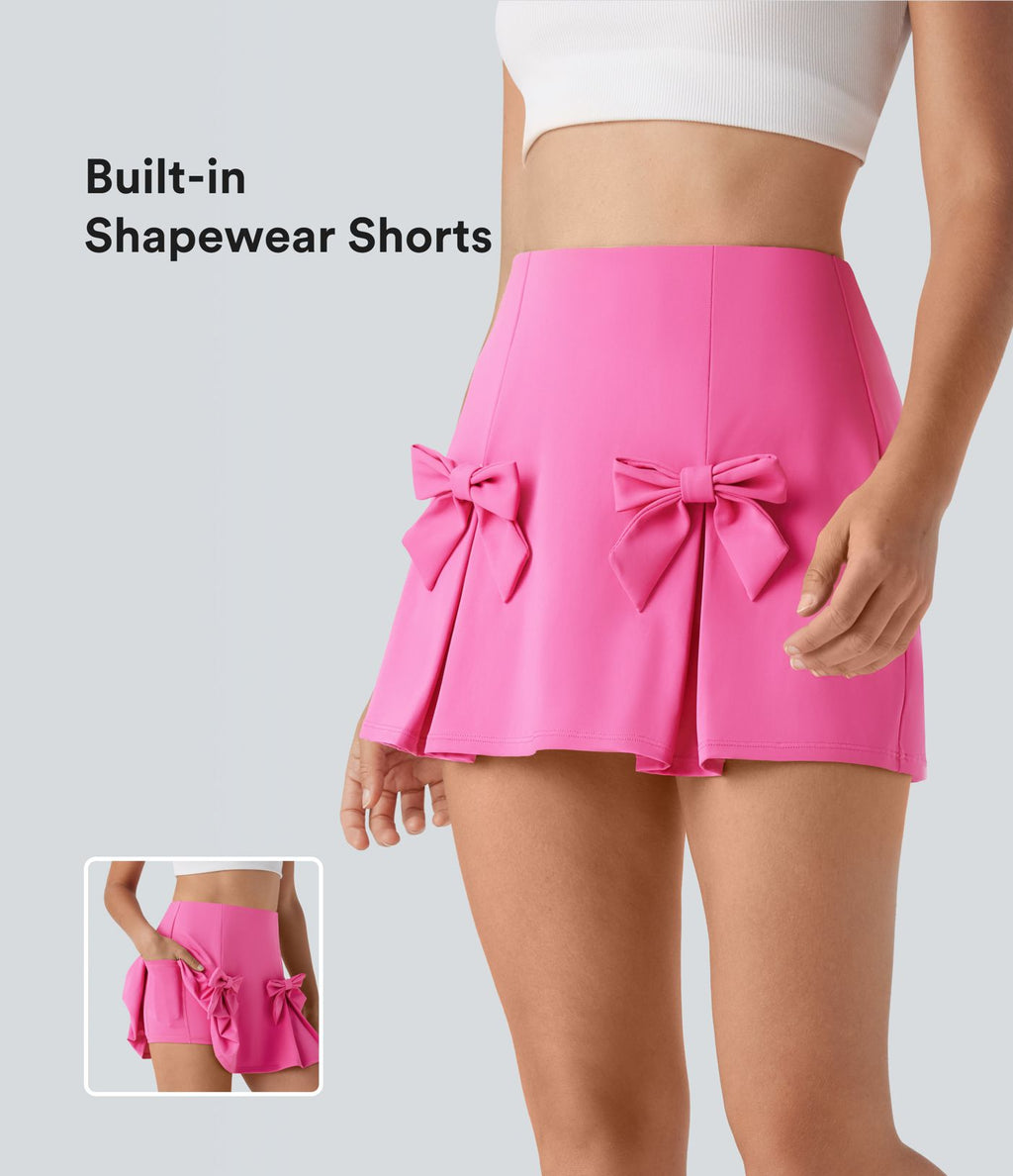 Jupe décontractée Softlyzero™ QuickDry taille haute gainante avec nœud amovible et short intégré