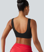 Brassière de sport OneForm Seamless Flow sans couture à col V, maintien léger, pour le yoga
