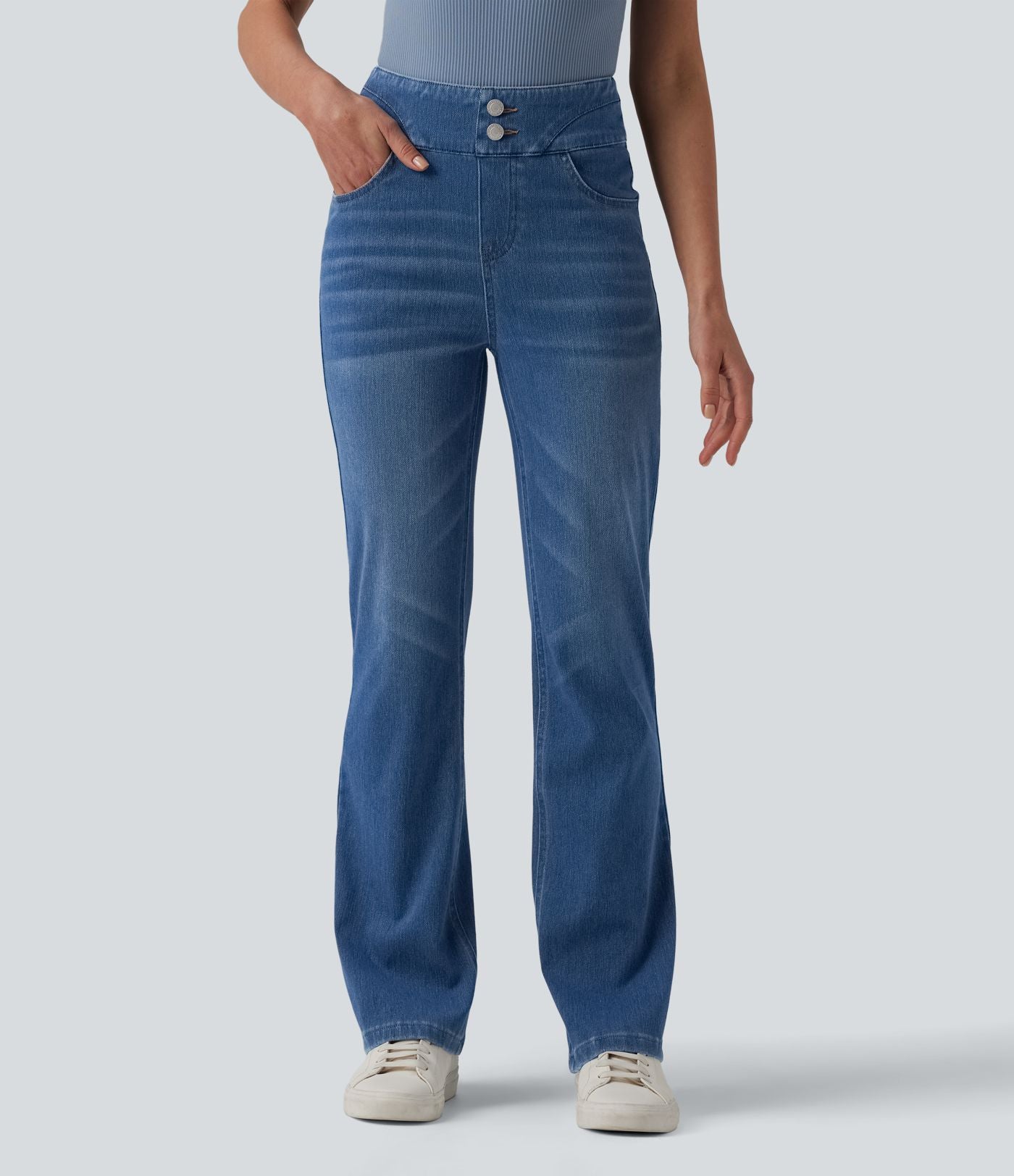Halara Flex™ Jegging bootcut casual taille haute avec poches