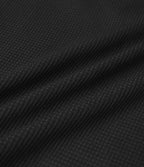 Top gaufré à capuche col Henley manches longues