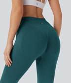 Legging yoga pedal pusher taille haute froncé sans couture OneForm Seamless Flow