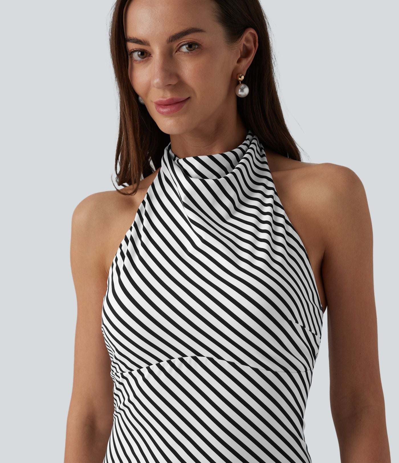 Robe micro mini moulante col américain imprimé léopard