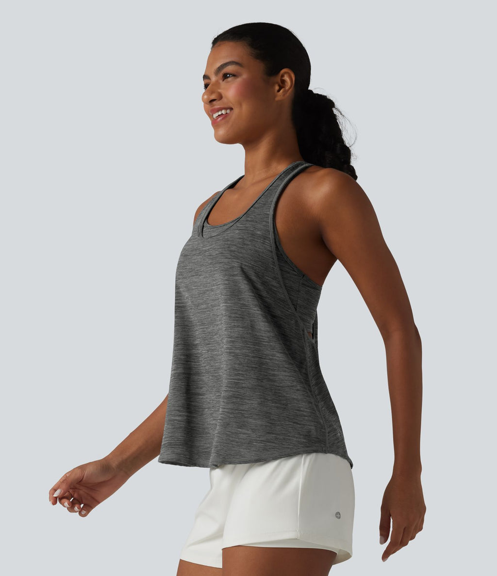 Débardeur de sport dos nageur col U soutien-gorge intégré