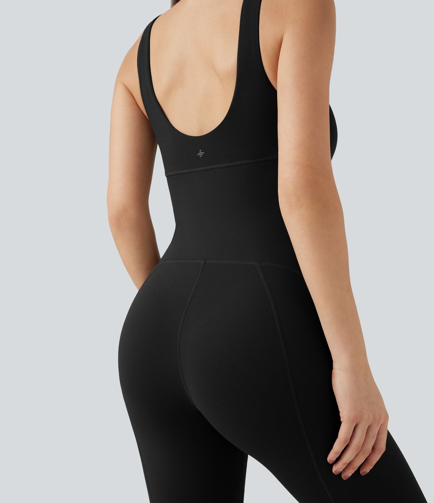 Combinaison-pantalon moulante d'entraînement gainante sans manches à dos échancré Halara UltraSculpt™