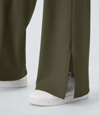 Pantalon yoga large croisé avec ourlet et poches DayStretch - Smile