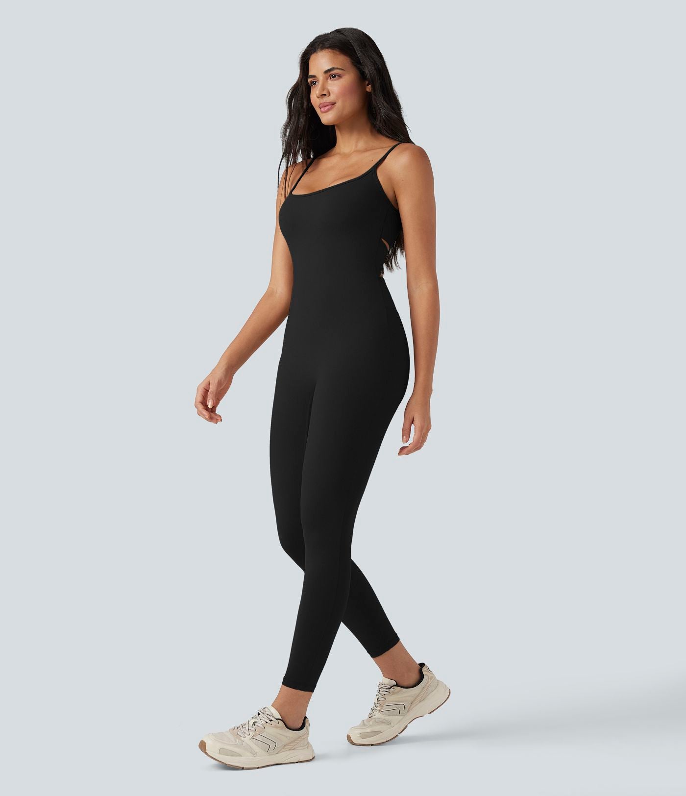 Combinaison de yoga SoftlyZero™ Airy col U effet frais InstantCool, accès facile Easy Peasy, protection solaire UPF50+