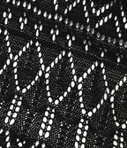 Robe mini moulante maille ajourée