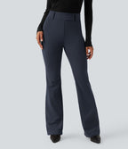 Pantalon tailleur évasé taille haute avec poches Halara Flex™