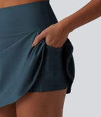 Jupe mini de tennis 2-en-1 SoftlyZero™ Airy taille haute gainant effet frais InstantCool avec poches, protection solaire UPF50+