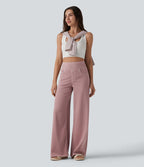 Halara Flex™ Jean large coloré casual taille haute avec poches