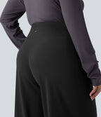 Pantalon de yoga grande taille jambes droites taille haute gainant Halara UltraSculpt™ avec poches