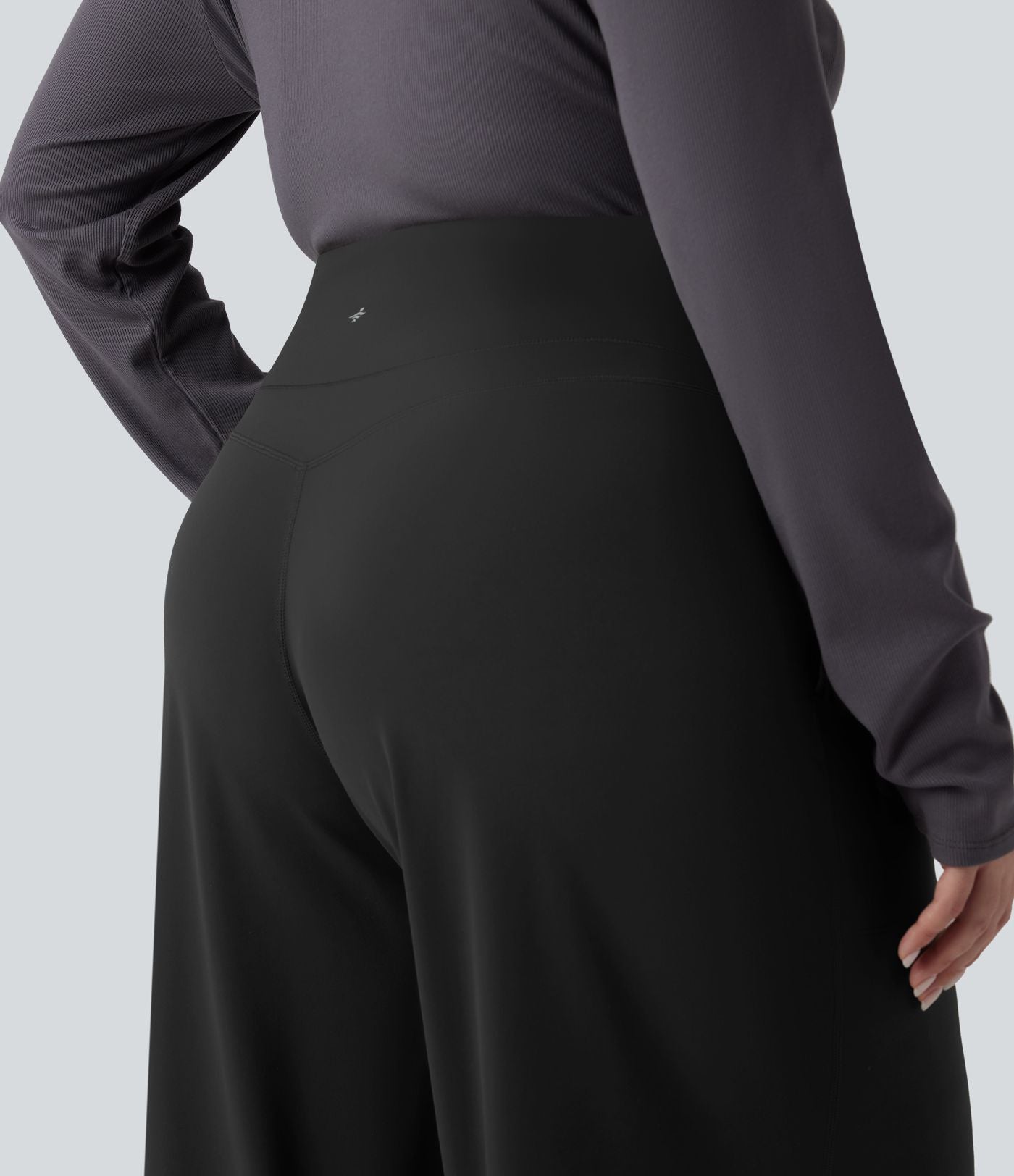 Pantalon de yoga grande taille jambes droites taille haute gainant Halara UltraSculpt™ avec poches