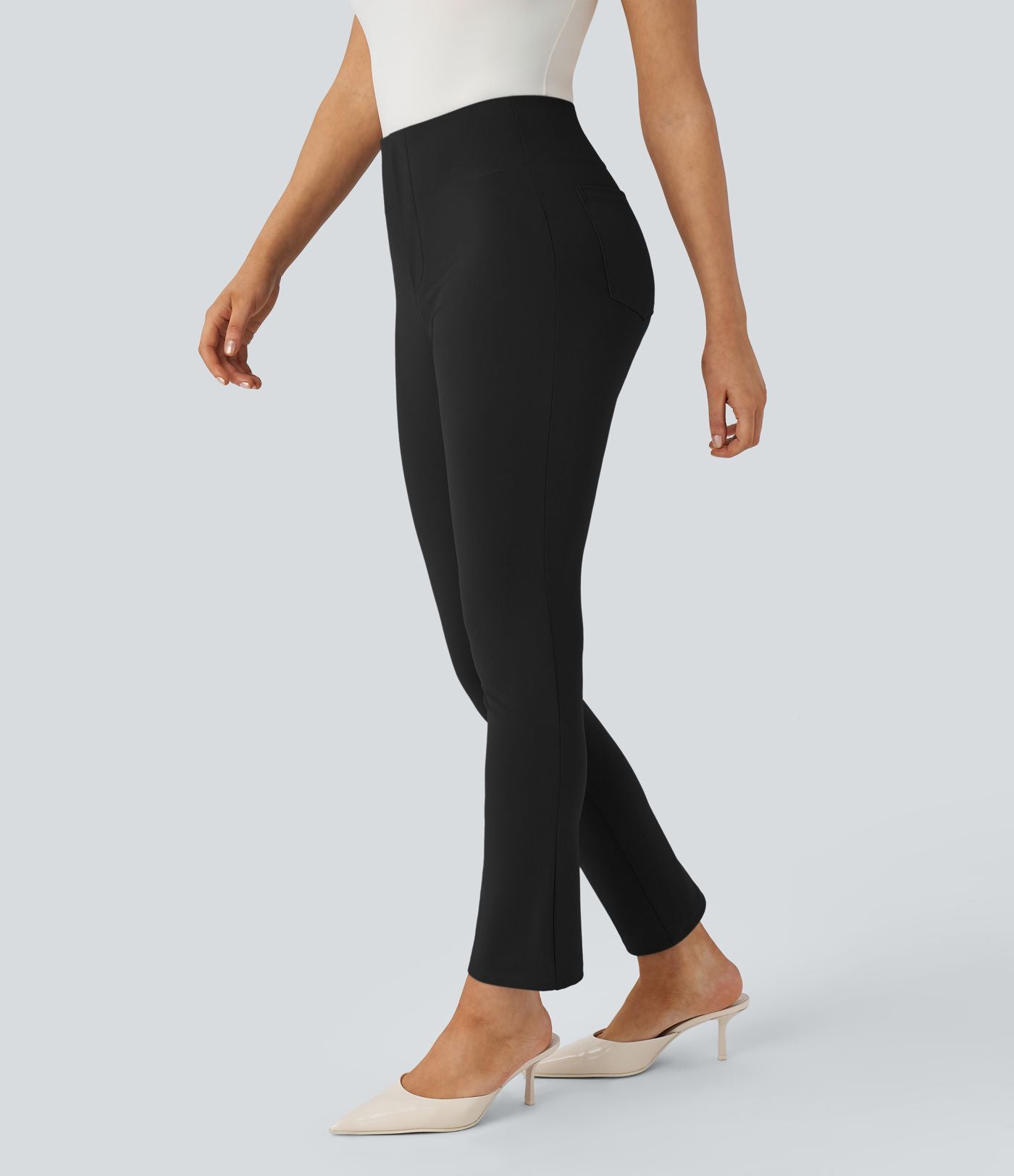 Pantalon tailleur fuselé taille haute Halara Flex™ avec poches